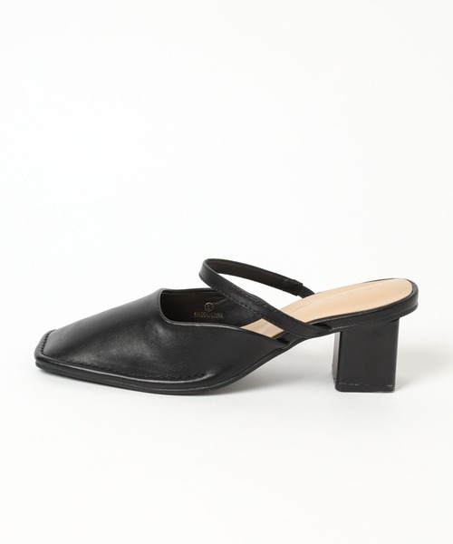 LEPSIM（レプシィム）の「ストラップスクエアミュール　961049（パンプス・レディース・オフホワイト/ブラック・MEDIUM/LARGE）」の21枚目の写真