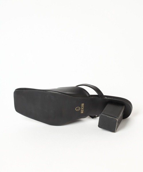 LEPSIM（レプシィム）の「ストラップスクエアミュール　961049（パンプス・レディース・オフホワイト/ブラック・MEDIUM/LARGE）」の22枚目の写真