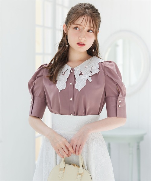 SWINGLE(スウィングル)の「フラワーモールジャガードフレアスカート(スカート・レディース・ホワイト系その他/ベージュ系その他/ブラック系その他・SMALL/MEDIUM)」の7枚目の写真