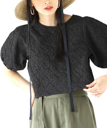 e-zakkamania stores | サテンジャガード ショートプルオーバー(Tシャツ/カットソー)