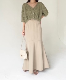 mysty woman | 【スタッフインフルエンサープロデュース】バックフレアハイウエストスカート 973640【MiO企画】(スカート)