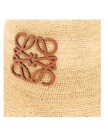 LOEWE（ロエベ）の「バケットハット (ラフィア＆カーフ)（ハット