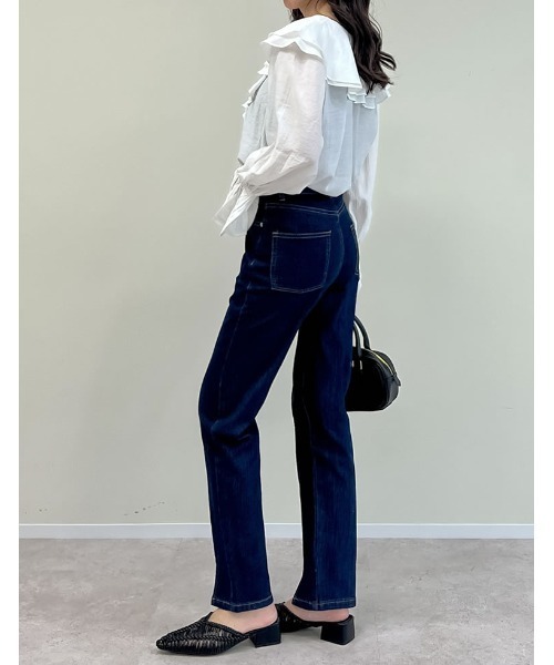 Re:EDIT(リエディ)の「キャンディスリーブラッフルシアーブラウス(シャツ/ブラウス・レディース・ベージュ/ホワイト/ブルー/ブラック/オリーブ/ピンク・LARGE/MEDIUM)」の13枚目の写真