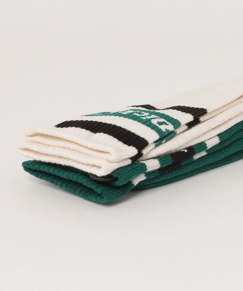 Dickies（ディッキーズ）の「2パック ライン ソックス（ソックス/靴下・メンズ・ブラック/ホワイト系/グリーン系その他・39-42/35-38）」の4枚目の写真