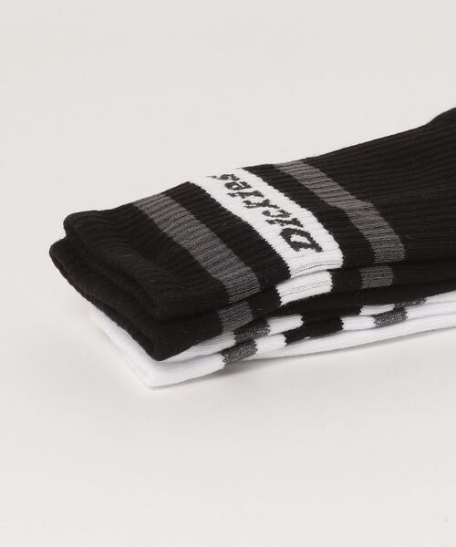 Dickies（ディッキーズ）の「2パック ライン ソックス（ソックス/靴下・メンズ・ブラック/ホワイト系/グリーン系その他・39-42/35-38）」の5枚目の写真