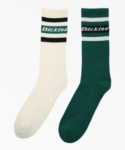 Dickies（ディッキーズ）の「2パック ライン ソックス（ソックス/靴下・メンズ・ブラック/ホワイト系/グリーン系その他・39-42/35-38）」の3枚目の写真