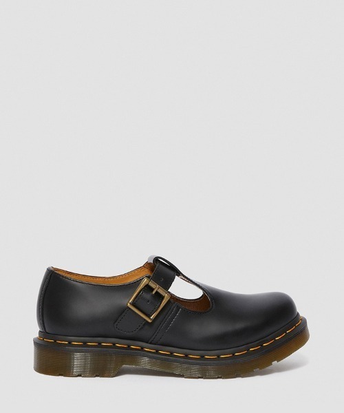 Dr. Martens（ドクターマーチン）の「Dr.Martens/ドクターマーチン/POLLEY Tバーシューズ（モカシン/デッキシューズ・レディース・ブラック・4/5/6）」の3枚目の写真