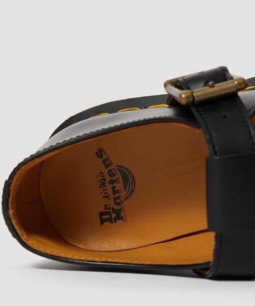 Dr. Martens（ドクターマーチン）の「Dr.Martens/ドクターマーチン/POLLEY Tバーシューズ（モカシン/デッキシューズ・レディース・ブラック・4/5/6）」の2枚目の写真