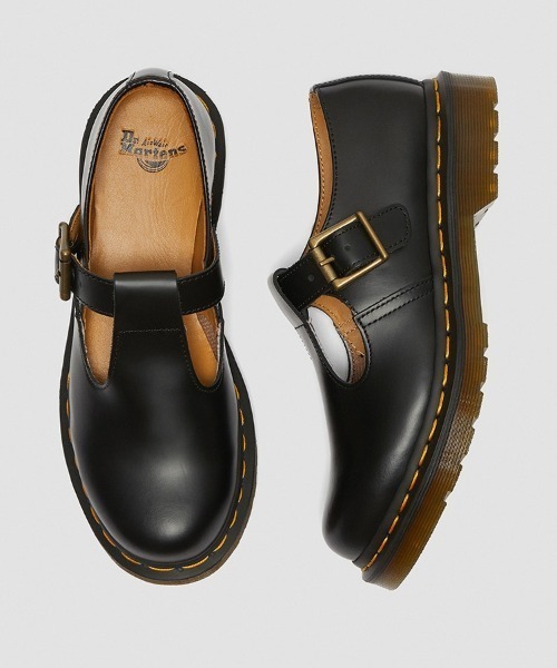 Dr. Martens（ドクターマーチン）の「Dr.Martens/ドクターマーチン/POLLEY Tバーシューズ（モカシン/デッキシューズ・レディース・ブラック・4/5/6）」の11枚目の写真