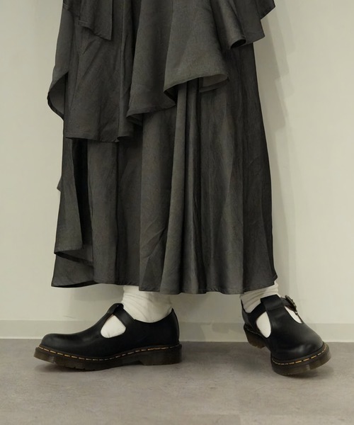 Dr. Martens（ドクターマーチン）の「Dr.Martens/ドクターマーチン/POLLEY Tバーシューズ（モカシン/デッキシューズ・レディース・ブラック・4/5/6）」の9枚目の写真