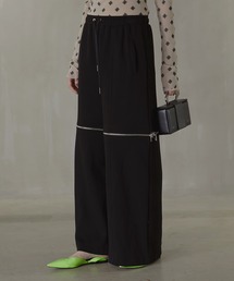 PRANK PROJECT | 【23AUTUMN先行予約商品】ファスナースリットリブダンボールニットパンツ / Zipper Slit Ribbed Cardboard Knit Pants(その他パンツ)