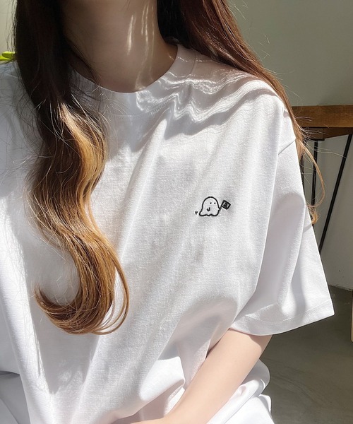 Nana（ナナ）の「Nana2周年記念オバケ刺繍Tシャツ（Tシャツ/カットソー