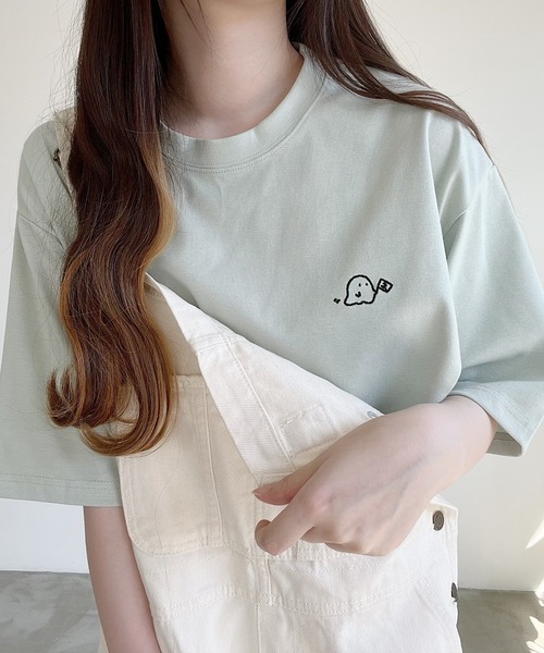 Nana（ナナ）の「Nana2周年記念オバケ刺繍Tシャツ（Tシャツ/カットソー