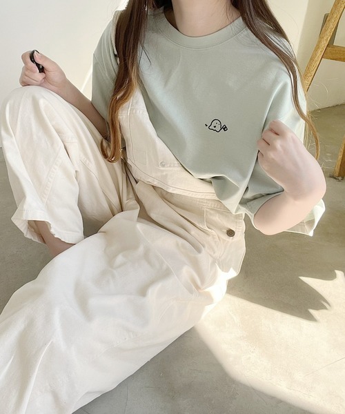 Nana（ナナ）の「Nana2周年記念オバケ刺繍Tシャツ（Tシャツ/カットソー