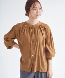 le.coeur blanc | パウダーサテン2wayハイネックブラウス(シャツ/ブラウス)