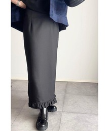 &. NOSTALGIA | 【ZOZO限定】フリルヘムスリットタイトスカート(スカート)