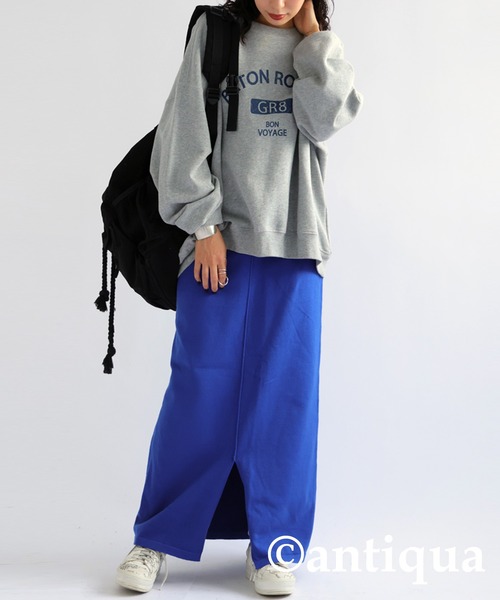 antiqua（アンティカ）の「ニットタイトスカート（スカート・レディース・ブルー/ブラック/グリーン/レッド/ベージュ・FREE）」の17枚目の写真