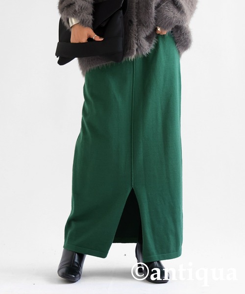 antiqua（アンティカ）の「ニットタイトスカート（スカート・レディース・ブルー/ブラック/グリーン/レッド/ベージュ・FREE）」の16枚目の写真