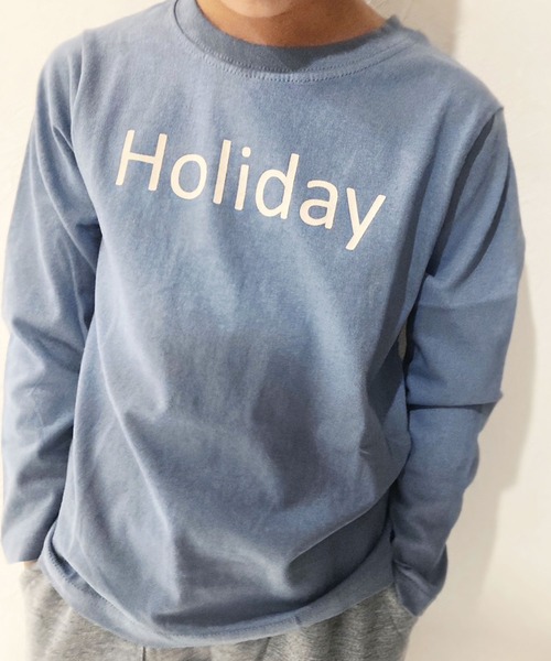 ZI-ON（ジーオン）の「ロゴデザインプリント長袖Tシャツ（Tシャツ/カットソー・キッズ・ホワイト系その他/ベージュ系その他2/ブラウン/ベージュ系その他/ホワイト系その他3/ブラック系その他3/オフホワイト/ブルー/ブラック系その他/杢グレー/ホワイト系その他2/ネイビー系/ブラック系その他4/ネイビー/モカ/ベージュ/ブラック/ブラウン系その他/ブラック系その他2/カーキ・120cm/110cm/130cm/140cm/150cm/160cm）」の19枚目の写真