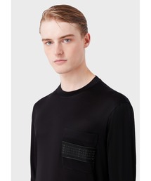 EMPORIO ARMANI | 【エンポリオ アルマーニ】Armani Sustainability Values Tシャツ リヨセルジャージー混紡(Tシャツ/カットソー)