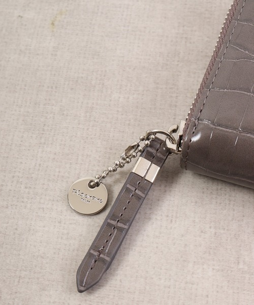 FUNALIVE（ファンアライブ）の「Pisoraro クロコ型押し　ラウンドファスナーミニ財布（財布・レディース・ベージュ/ライトグレー/グレー・FREE）」の12枚目の写真