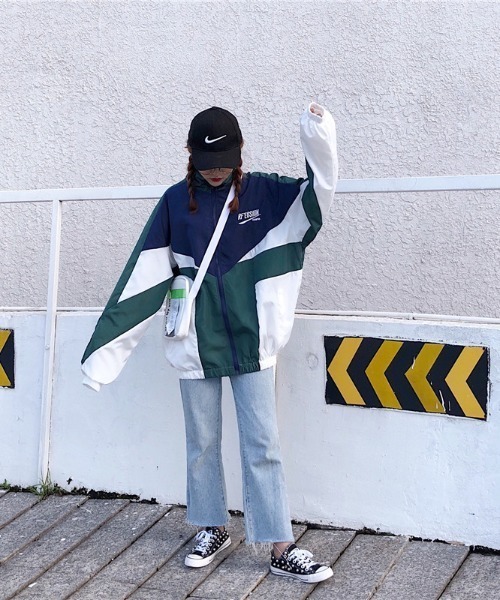 MGV（エムジーヴィー）の「レトロカラージップブルゾン（ブルゾン・レディース・パープル/グリーン・MEDIUM/LARGE/X-LARGE）」の14枚目の写真