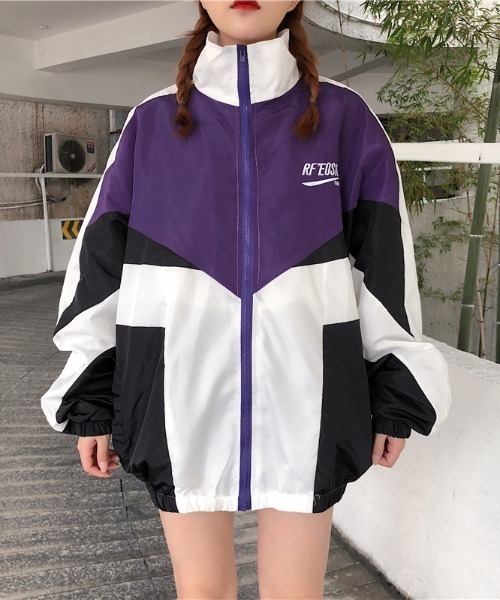 MGV（エムジーヴィー）の「レトロカラージップブルゾン（ブルゾン・レディース・パープル/グリーン・MEDIUM/LARGE/X-LARGE）」の18枚目の写真