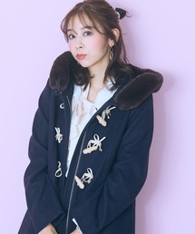 marun（マルン）の「＜大きいサイズ＞ フェイクファーフードダッフルコート marun（ダッフルコート）」
