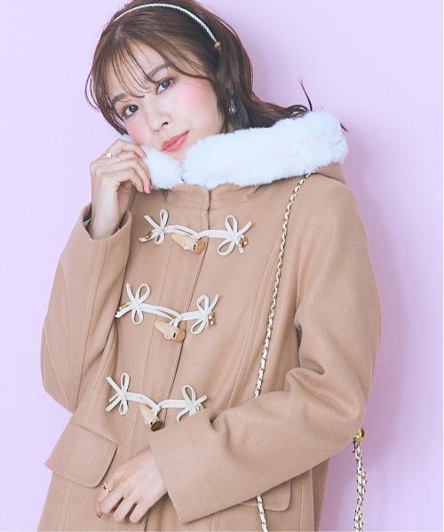 marun（マルン）の「＜大きいサイズ＞ フェイクファーフードダッフル