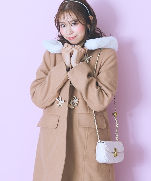 marun（マルン）の「＜大きいサイズ＞ フェイクファーフードダッフル