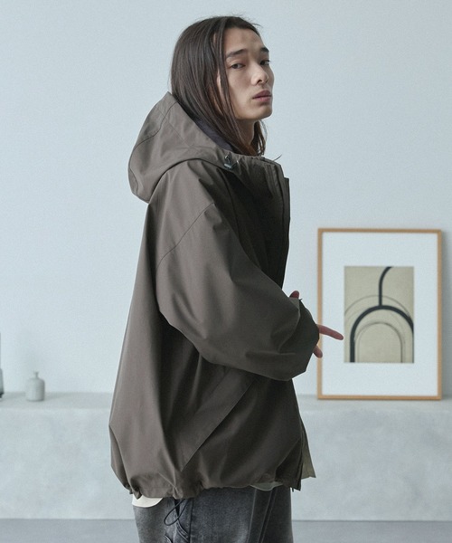 【希少カラー！】stone  マウンテンパーカーテック　M ファンクショナルファブリック ビッグシルエットマウンテン