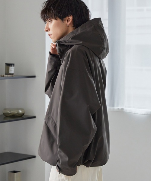 【美品】洗えるマウンテンパーカー【Lサイズ】 ファンクショナルファブリック ビッグシルエットマウンテン