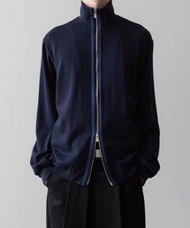 ato | WOOL STAND COLLAR ZIP CARDIGAN(ニット/セーター)