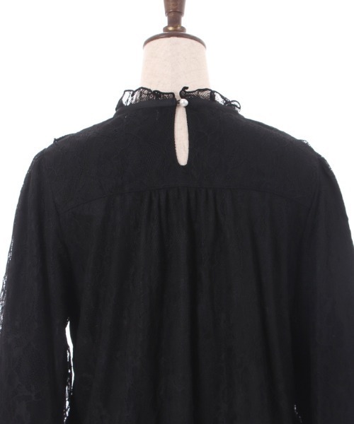 axes femme(アクシーズファム)の「袖口シャーリング総レースプルオーバー(Tシャツ/カットソー・レディース・ブラック/キナリ/ワイン・FREE)」の19枚目の写真