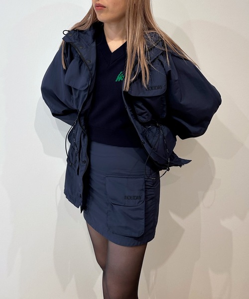 新品 ホリデイ SUPPLEX NYLON WADING MINI SKIRT HOLIDAY（ホリデイ）の「SUPPLEX NYLON WADING MINI SKIRT サ