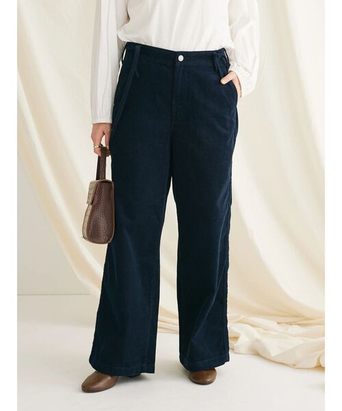 CRAFT STANDARD BOUTIQUE(クラフトスタンダードブティック)の「コーデュロイ2WAYサロペットパンツ(その他パンツ・レディース・ネイビー/キャメル・M/L)」の5枚目の写真