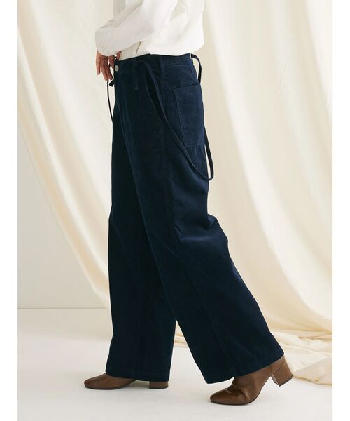CRAFT STANDARD BOUTIQUE(クラフトスタンダードブティック)の「コーデュロイ2WAYサロペットパンツ(その他パンツ・レディース・ネイビー/キャメル・M/L)」の6枚目の写真