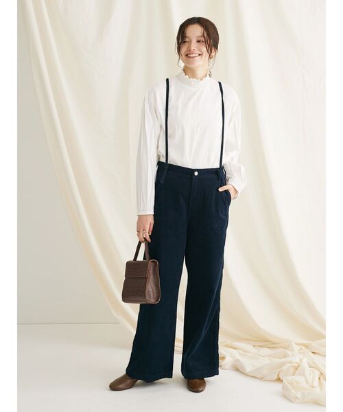 CRAFT STANDARD BOUTIQUE(クラフトスタンダードブティック)の「コーデュロイ2WAYサロペットパンツ(その他パンツ・レディース・ネイビー/キャメル・M/L)」の8枚目の写真