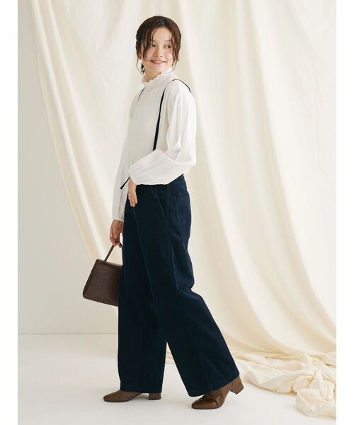 CRAFT STANDARD BOUTIQUE(クラフトスタンダードブティック)の「コーデュロイ2WAYサロペットパンツ(その他パンツ・レディース・ネイビー/キャメル・M/L)」の9枚目の写真