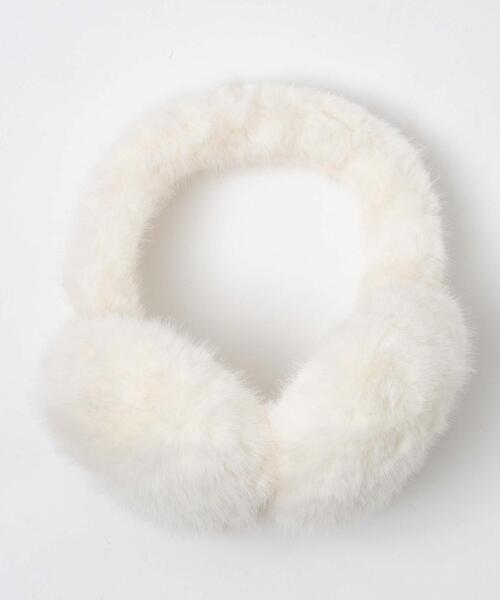 WEGO（ウィゴー）の「WEGO/カラーファーイヤマフ（イヤーマフ・レディース・ブラック/ピンク/ベージュ/ホワイト・FREE）」の5枚目の写真