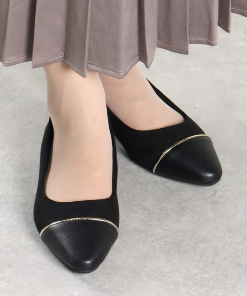 LibertyDoll（リバティードール）の「LibertyDoll/トゥキャップポインテッドトゥフラットパンプス(1181)（パンプス・レディース・アイボリー/ベージュ系1/ブラック系1/グレイッシュベージュ/ブラック系2・L/3L/S/M/LL/SS）」の11枚目の写真