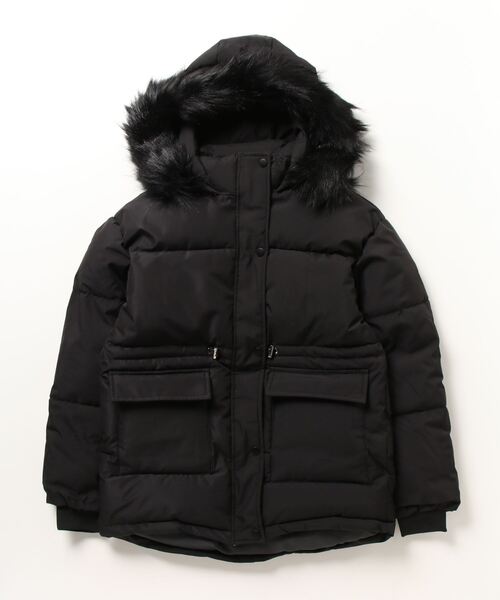 冬に大活躍間違いなし！】ファーフードウエストマークダウンジャケット