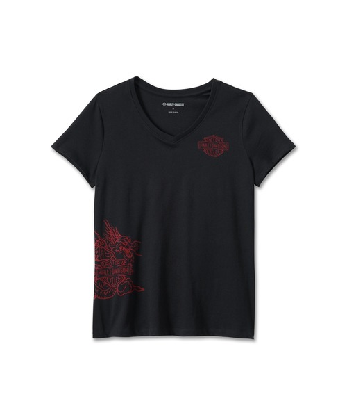 イヤー・オブ・ザ・ドラゴン VネックTシャツ（Tシャツ/カットソー）｜Harley-Davidson（ハーレーダビッドソン）