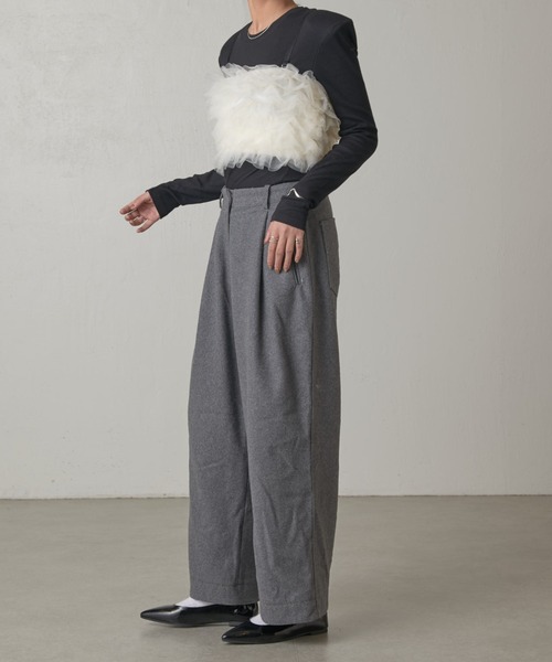 Lui's（ルイス）の「チュールボリュームビスチェ（ベスト・レディース・チャコールグレー/ホワイト/サックスブルー・FREE）」の19枚目の写真