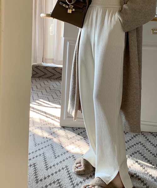 aimoha(アイモハ)の「裏起毛 コーデュロイストレートスウェットパンツ(スウェットパンツ・レディース・ブラック/グレー/ベージュ・SMALL/LARGE/MEDIUM)」の22枚目の写真