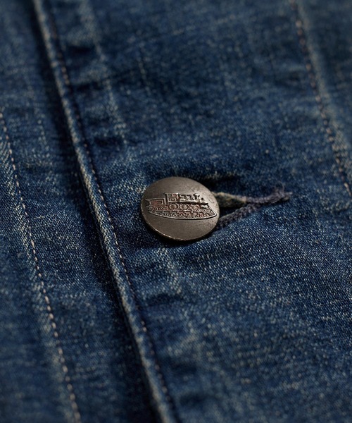 RRL コットンリネン デニム エンジニア ジャケット S RRL】コットン リネン デニム エンジニア ジャケット (Ralph Lauren