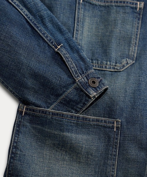コットンリネン デニム エンジニア ジャケット（デニムジャケット