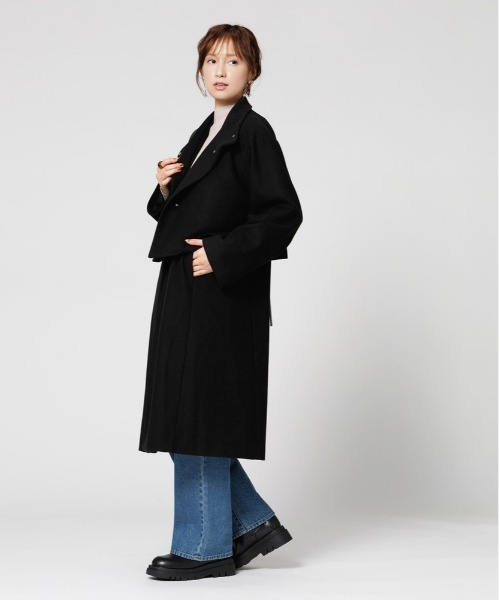 HONEYSUCKLE ROSE（ハニーサックルローズ）の「【HONEYSUCKLE ROSE】３ＷＡＹコート（チェスターコート・レディース・グレー/ブラック・フリー）」の8枚目の写真