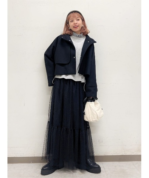 HONEYSUCKLE ROSE（ハニーサックルローズ）の「【HONEYSUCKLE ROSE】３ＷＡＹコート（チェスターコート・レディース・グレー/ブラック・フリー）」の17枚目の写真