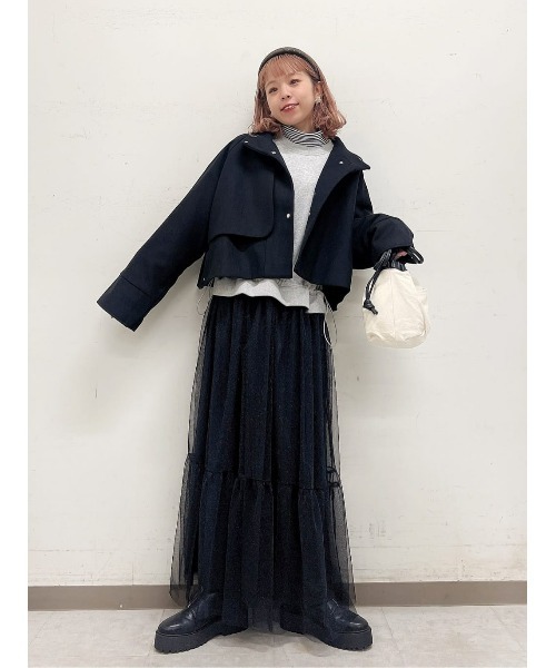 HONEYSUCKLE ROSE（ハニーサックルローズ）の「【HONEYSUCKLE ROSE】３ＷＡＹコート（チェスターコート・レディース・グレー/ブラック・フリー）」の18枚目の写真